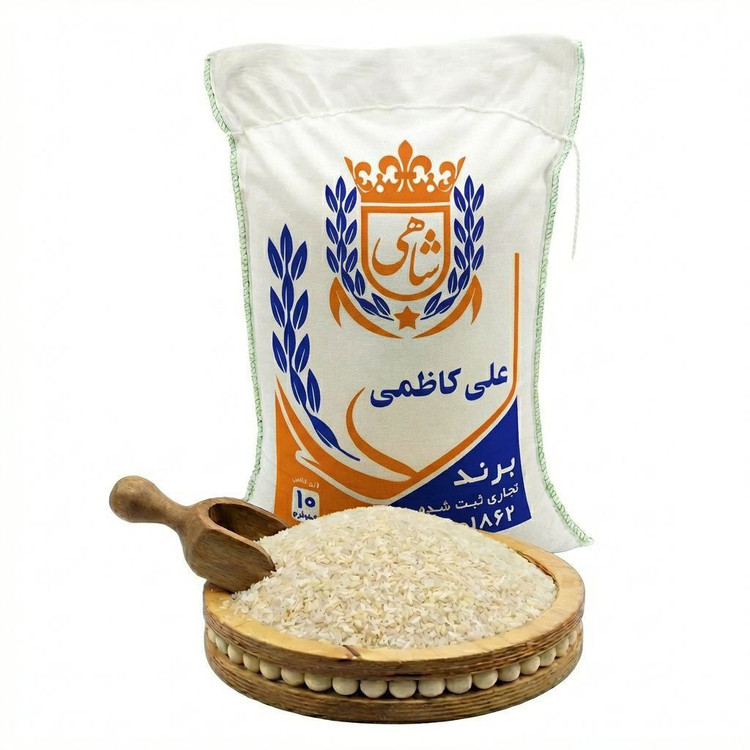 برنج ایرانی علی کاظمی عطری فریدونکنار برند شاهی _ 30 کیلوگرم + ارسال رایگان با پست پیشتاز