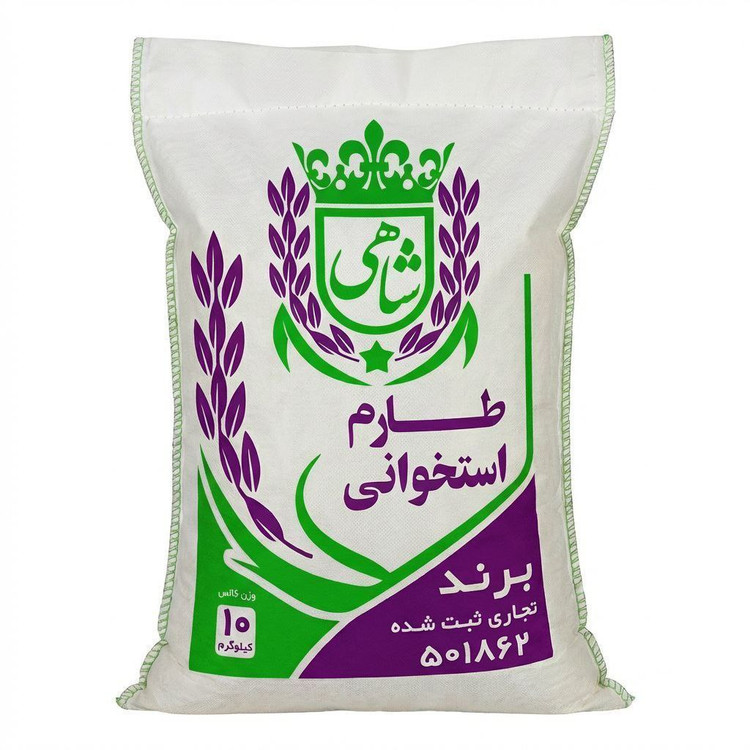 برنج ایرانی طارم استخوانی فریدونکنار برند شاهی _ 60 کیلوگرم + ارسال رایگان با پست پیشتاز
